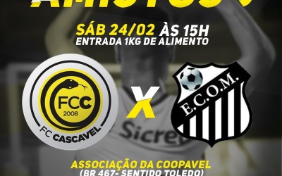 FC Cascavel e Operário de Mafra se enfrentam em amistoso neste sábado (24)