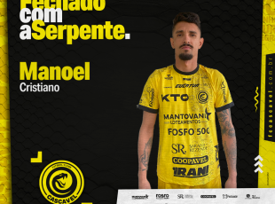 Cascavel anuncia atacante Manoel Cristiano para temporada 2024