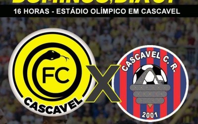 Clássico do Veneno: FC Cascavel e CCR se enfrentam no próximo domingo